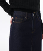 MUSINSA STANDARD WOMAN MUSINSA STANDARD WOMAN Denim Midi Skirt Deep Indigo