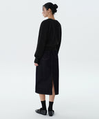 MUSINSA STANDARD WOMAN MUSINSA STANDARD WOMAN Denim Midi Skirt Deep Indigo