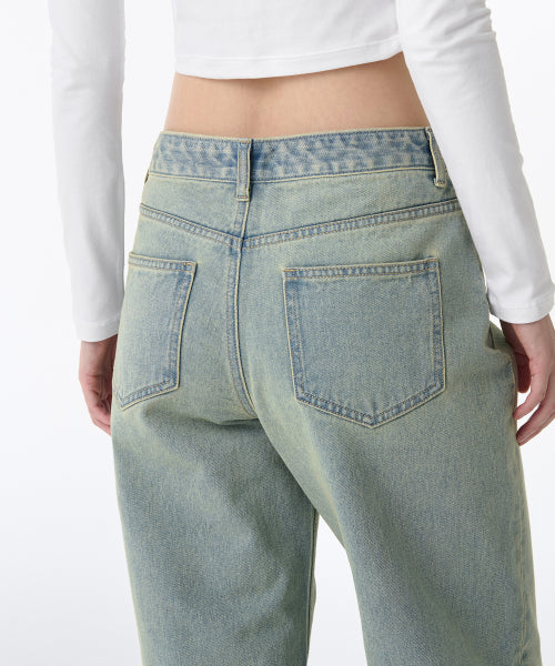MUSINSA STANDARD WOMAN MUSINSA STANDARD WOMAN Denim Low Rise Wide Pants (Size 25)