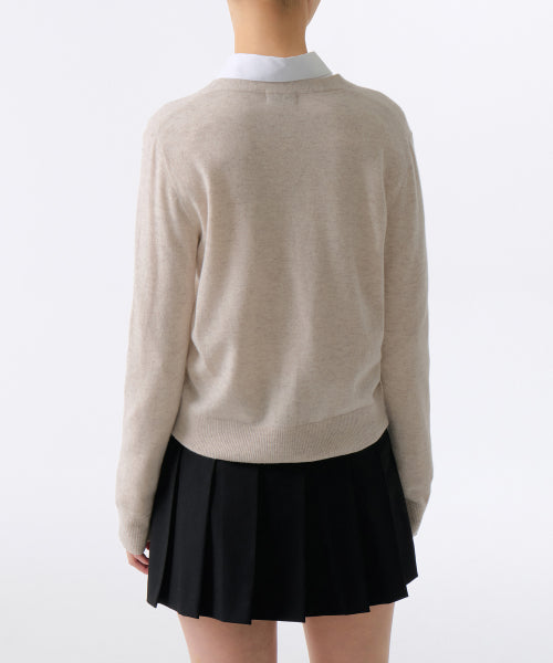 MUSINSA STANDARD WOMAN MUSINSA STANDARD WOMAN Cardigan Oatmeal
