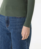 MUSINSA STANDARD WOMAN MUSINSA STANDARD WOMAN Women's Ribbed Slim Turtleneck Knit Sage