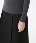 MUSINSA STANDARD WOMAN MUSINSA STANDARD WOMAN Women's Ribbed Slim Turtleneck Knit Gray
