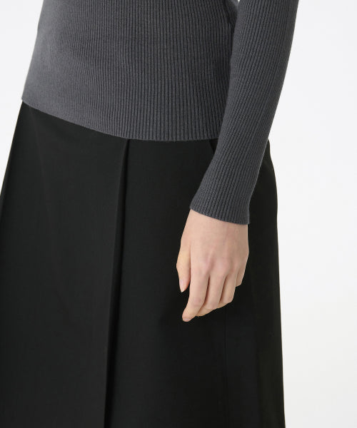 MUSINSA STANDARD WOMAN MUSINSA STANDARD WOMAN Women's Ribbed Slim Turtleneck Knit Gray