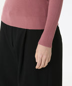 MUSINSA STANDARD WOMAN MUSINSA STANDARD WOMAN Women's Ribbed Slim Turtleneck Knit Red Bean