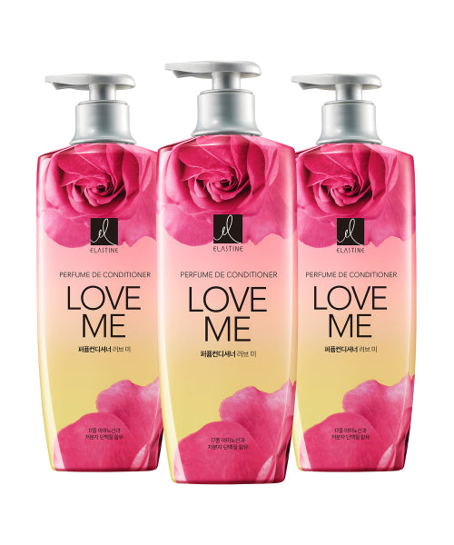 ELASTINE Perfume Shampoo / Conditioner 600ml (3 packs), choose 1 + additional gift