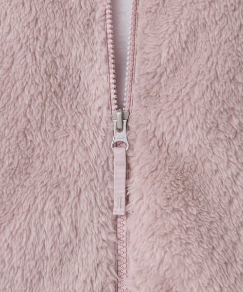 MUSINSA STANDARD WOMAN MUSINSA STANDARD WOMAN Women's Shaggy Fleece Zip-Up Jacket (Light Pink)
