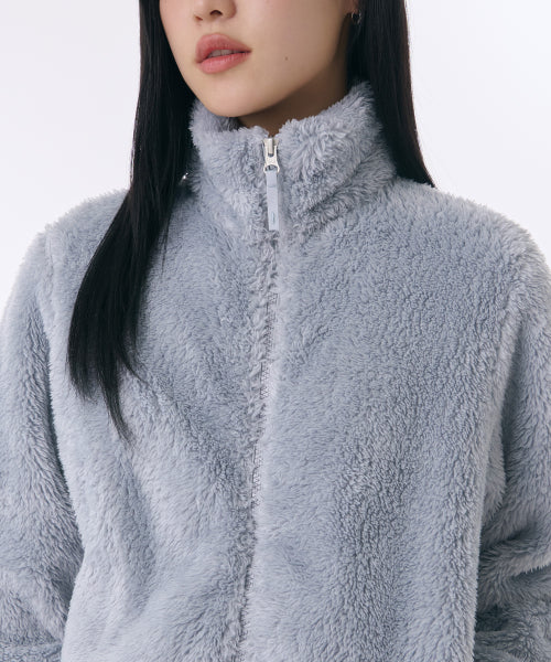 MUSINSA STANDARD WOMAN MUSINSA STANDARD WOMAN Shaggy Fleece Zip-Up Jacket (Size M)