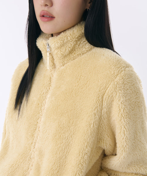 MUSINSA STANDARD WOMAN MUSINSA STANDARD WOMAN Shaggy Fleece Zip-up Jacket (Size M)