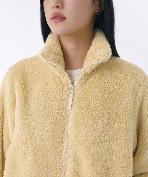 MUSINSA STANDARD WOMAN MUSINSA STANDARD WOMAN Shaggy Fleece Zip-up Jacket (Size M)