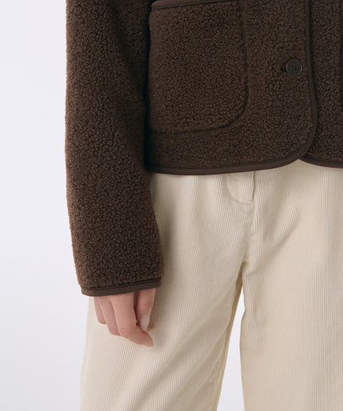 MUSINSA STANDARD WOMAN MUSINSA STANDARD WOMAN Fleece Jacket Brown