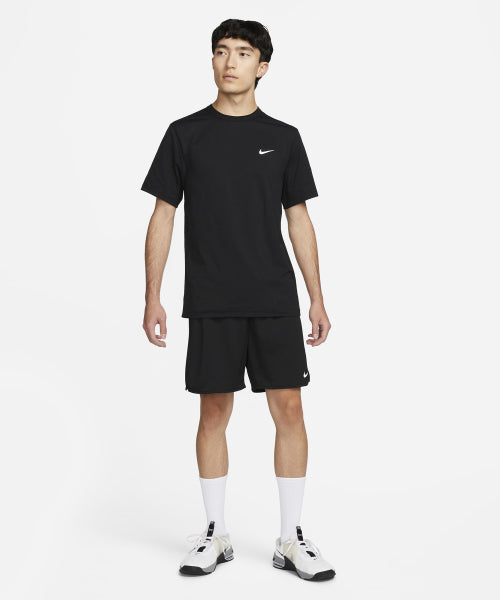NIKE NIKE Fitness T-Shirt M - Black:White