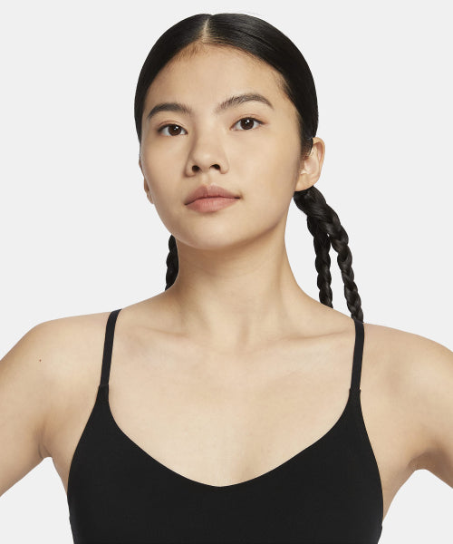 NIKE NIKE Indie Light Support Pad Adjustable Sports Bra W - Black: White