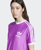 ADIDAS ADIDAS 3S Pinstripe Tee - Purple