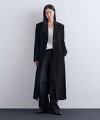MUSINSA STANDARD WOMAN MUSINSA STANDARD WOMAN Cashmere Blend Tide Maxi Coat (Black)