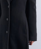 MUSINSA STANDARD WOMAN MUSINSA STANDARD WOMAN Cashmere Blend Tide Maxi Coat (Black)