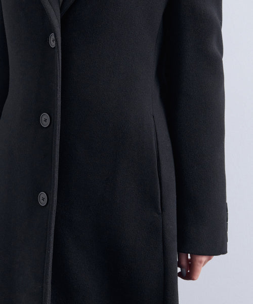 MUSINSA STANDARD WOMAN MUSINSA STANDARD WOMAN Cashmere Blend Tide Maxi Coat (Black)