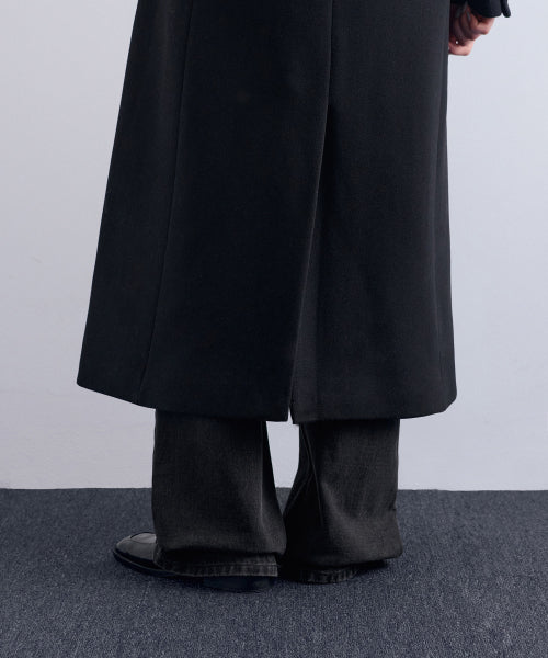MUSINSA STANDARD WOMAN MUSINSA STANDARD WOMAN Cashmere Blend Tide Maxi Coat (Black)