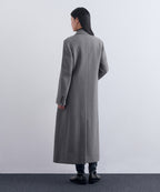 MUSINSA STANDARD WOMAN MUSINSA STANDARD WOMAN Cashmere Blend Tide Maxi Coat (Medium Gray)