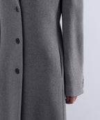 MUSINSA STANDARD WOMAN MUSINSA STANDARD WOMAN Cashmere Blend Tide Maxi Coat (Medium Gray)