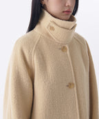 MUSINSA STANDARD WOMAN MUSINSA STANDARD WOMAN Wool Blend Boucle Balmacan Half Coat