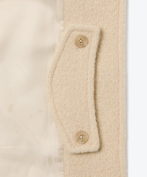 MUSINSA STANDARD WOMAN MUSINSA STANDARD WOMAN Wool Blend Boucle Balmacan Half Coat