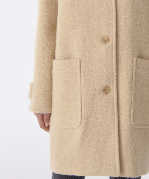 MUSINSA STANDARD WOMAN MUSINSA STANDARD WOMAN Wool Blend Boucle Balmacan Half Coat