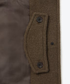 MUSINSA STANDARD WOMAN MUSINSA STANDARD WOMAN Wool Blend Boucle Balmacan Half Coat [Brown]