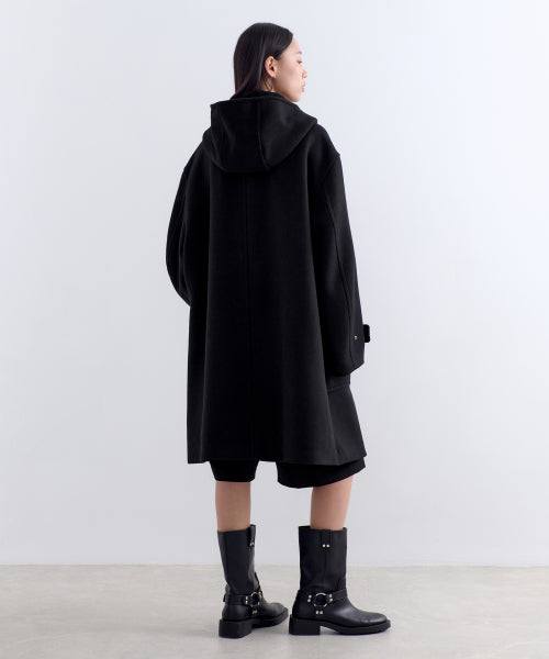 MUSINSA STANDARD WOMAN MUSINSA STANDARD WOMAN Coat Hooded [Black]