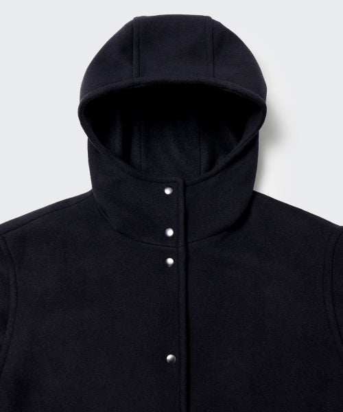 MUSINSA STANDARD WOMAN MUSINSA STANDARD WOMAN Coat Hooded [Black]