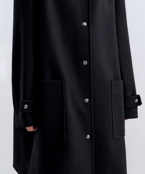MUSINSA STANDARD WOMAN MUSINSA STANDARD WOMAN Coat Hooded [Black]