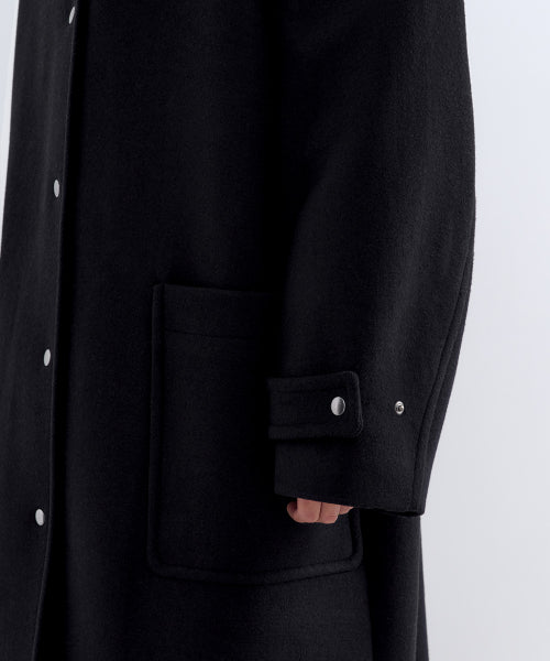 MUSINSA STANDARD WOMAN MUSINSA STANDARD WOMAN Coat Hooded [Black]