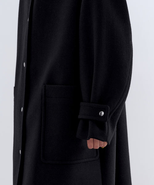 MUSINSA STANDARD WOMAN MUSINSA STANDARD WOMAN Coat Hooded [Black]