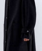 MUSINSA STANDARD WOMAN MUSINSA STANDARD WOMAN Coat Hooded [Black]