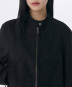 MUSINSA STANDARD WOMAN MUSINSA STANDARD WOMAN Women's Synthetic Suede Racer Jacket (Size XS)