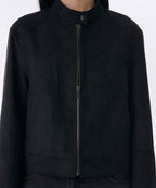 MUSINSA STANDARD WOMAN MUSINSA STANDARD WOMAN Women's Synthetic Suede Racer Jacket (Size XS)