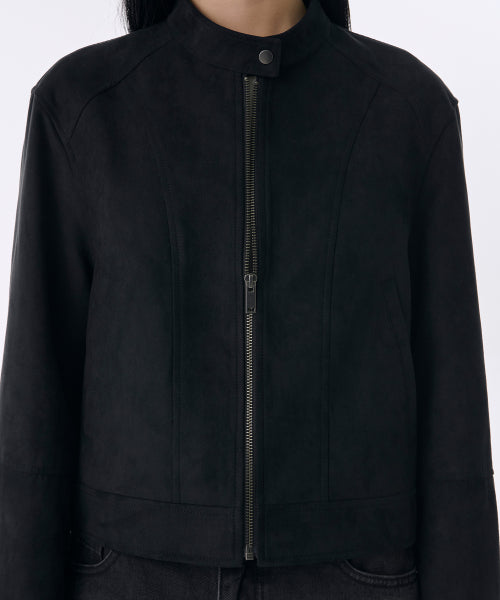 MUSINSA STANDARD WOMAN MUSINSA STANDARD WOMAN Women's Synthetic Suede Racer Jacket (Size XS)