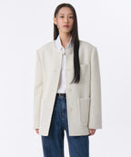 MUSINSA STANDARD WOMAN MUSINSA STANDARD WOMAN Women's Round Neck Tweed Half Jacket