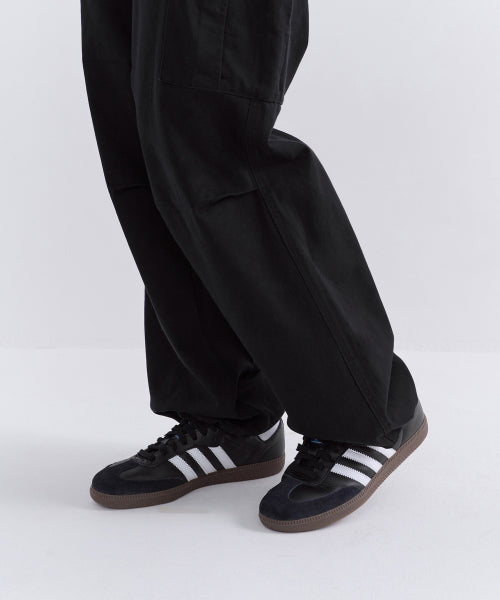 MUSINSA STANDARD WOMAN MUSINSA STANDARD WOMAN Women's Fleece Wide Cargo Pants (Black)