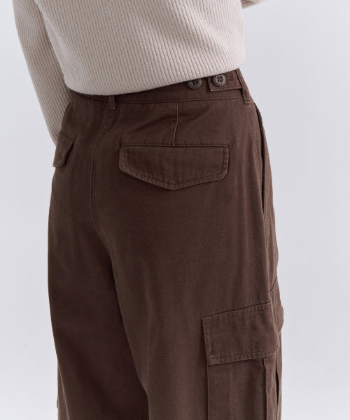 MUSINSA STANDARD WOMAN MUSINSA STANDARD WOMAN Women's fleece wide cargo pants Baroque Brown