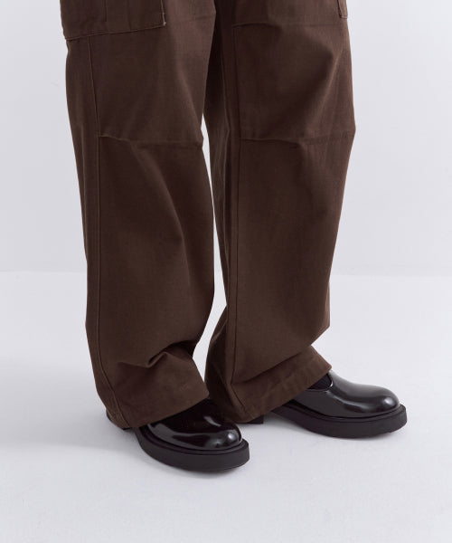 MUSINSA STANDARD WOMAN MUSINSA STANDARD WOMAN Women's fleece wide cargo pants Baroque Brown
