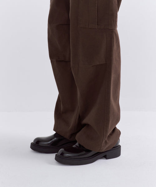 MUSINSA STANDARD WOMAN MUSINSA STANDARD WOMAN Women's fleece wide cargo pants Baroque Brown