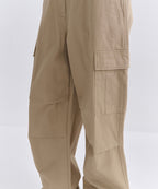 MUSINSA STANDARD WOMAN MUSINSA STANDARD WOMAN Women's Fleece Wide Cargo Pants (Beige)
