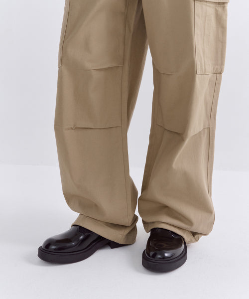 MUSINSA STANDARD WOMAN MUSINSA STANDARD WOMAN Women's Fleece Wide Cargo Pants (Beige)