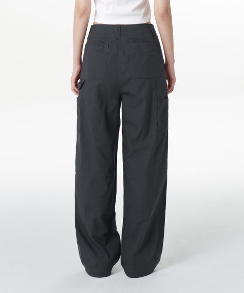 MUSINSA STANDARD WOMAN MUSINSA STANDARD WOMAN Women's Wide Carpenter Pants (Dark Gray)