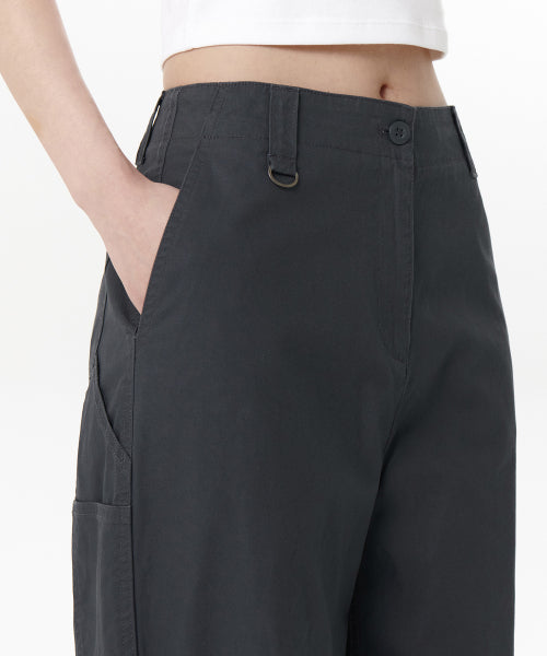 MUSINSA STANDARD WOMAN MUSINSA STANDARD WOMAN Women's Wide Carpenter Pants (Dark Gray)