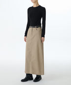 MUSINSA STANDARD WOMAN MUSINSA STANDARD WOMAN Maxi Skirt Beige