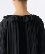 MUSINSA STANDARD WOMAN MUSINSA STANDARD WOMAN Women's Cotton Frill Neck Blouse [Black]