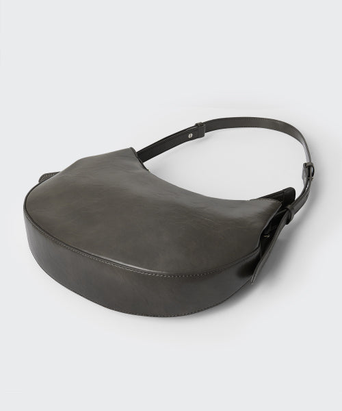 MUSINSA STANDARD WOMAN MUSINSA STANDARD WOMAN Fat Crescent Shoulder Bag Khaki Gray