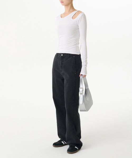 MUSINSA STANDARD WOMAN MUSINSA STANDARD WOMAN Arch Hobo Bag Silver