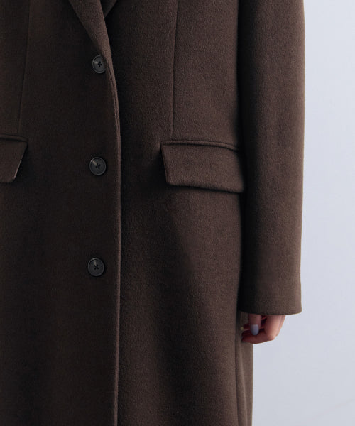 MUSINSA STANDARD WOMAN MUSINSA STANDARD WOMAN Coat Over Shoulder [Baroque Brown]
